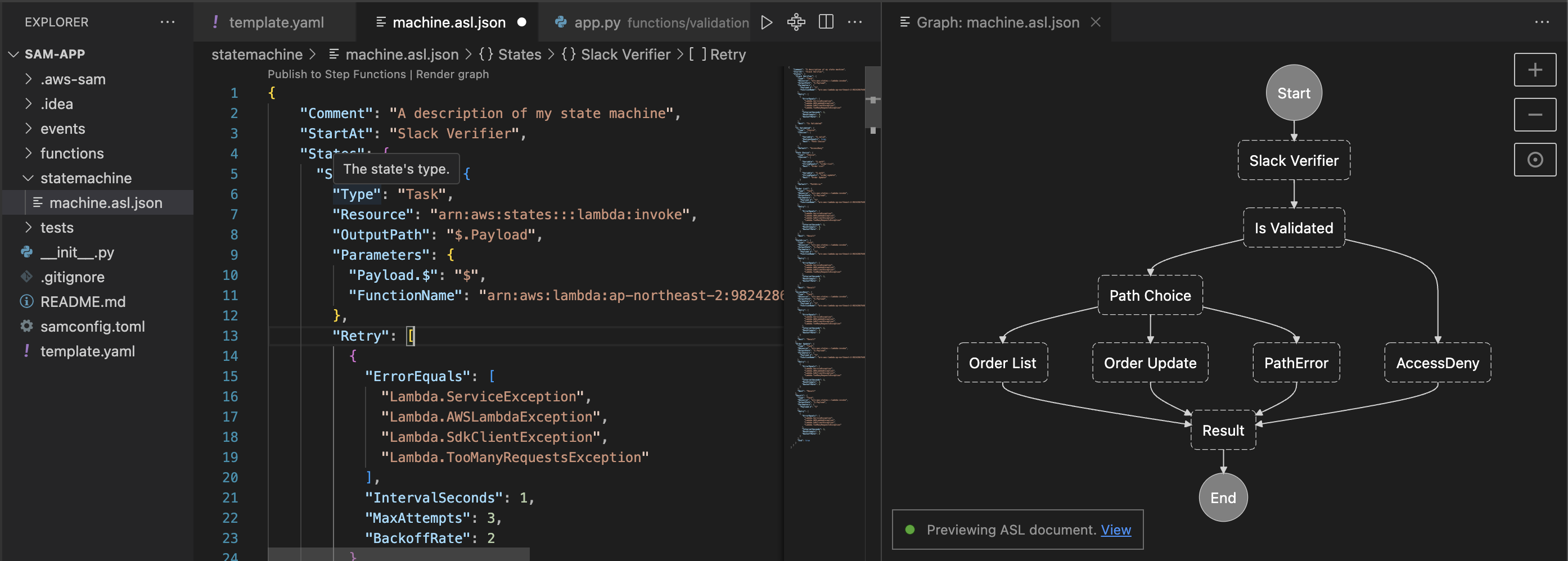 AWS Toolkit의 Visualizer